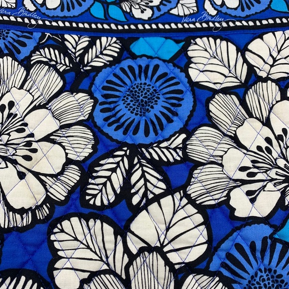 Vera Bradley Retired Blue Bayou Toggle Closure Tote Bag - Picture 3 of 8